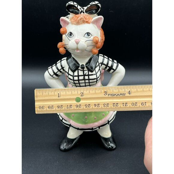 WhimsiClay by Amy Lacombe Cat Figurine Lucy RiGato #86214 ~ Repaired SEE Pix - Picture 8 of 11
